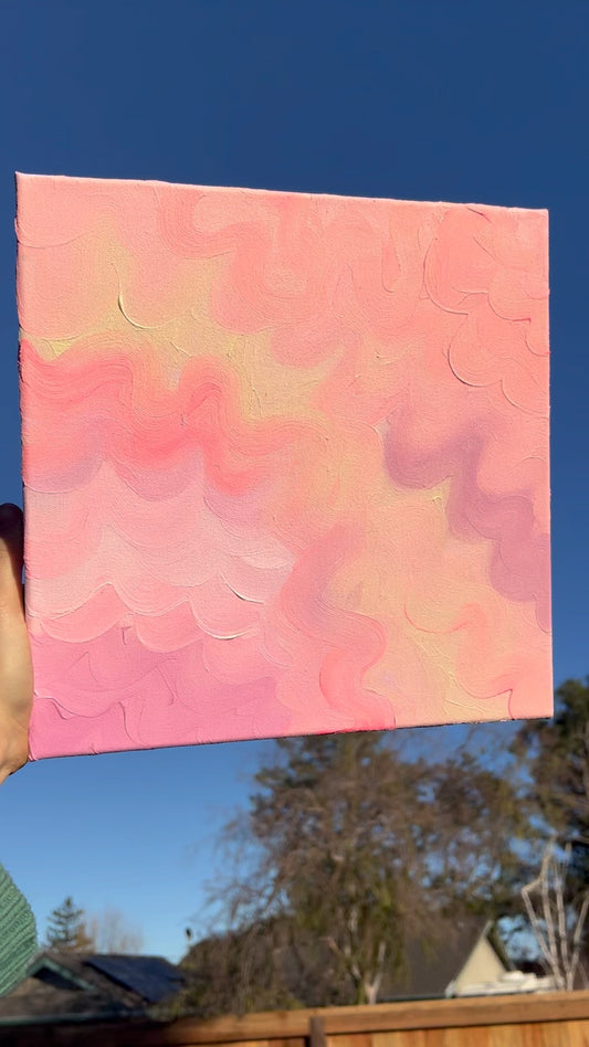 "Pastel Waves" Original Painting