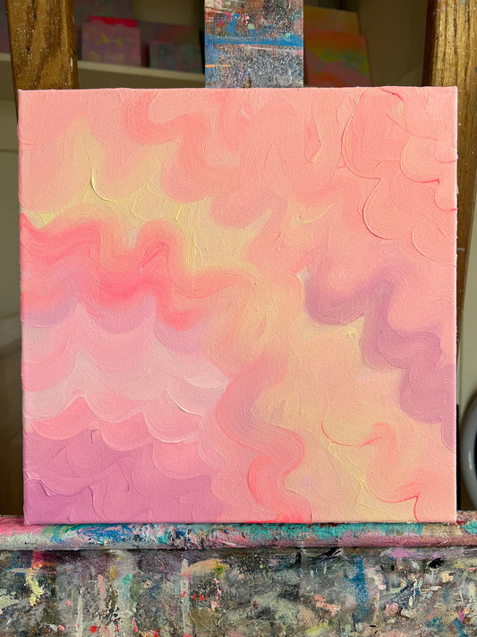 "Pastel Waves" Original Painting