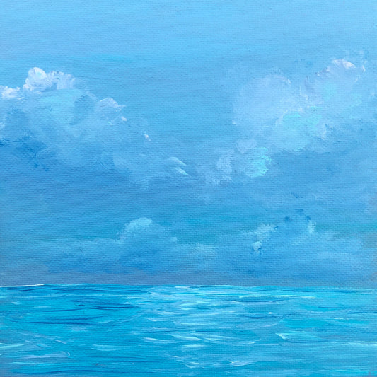 "Blue Seascape" Original Painting