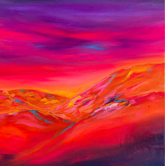 "Vibrant Hills" Original Painting