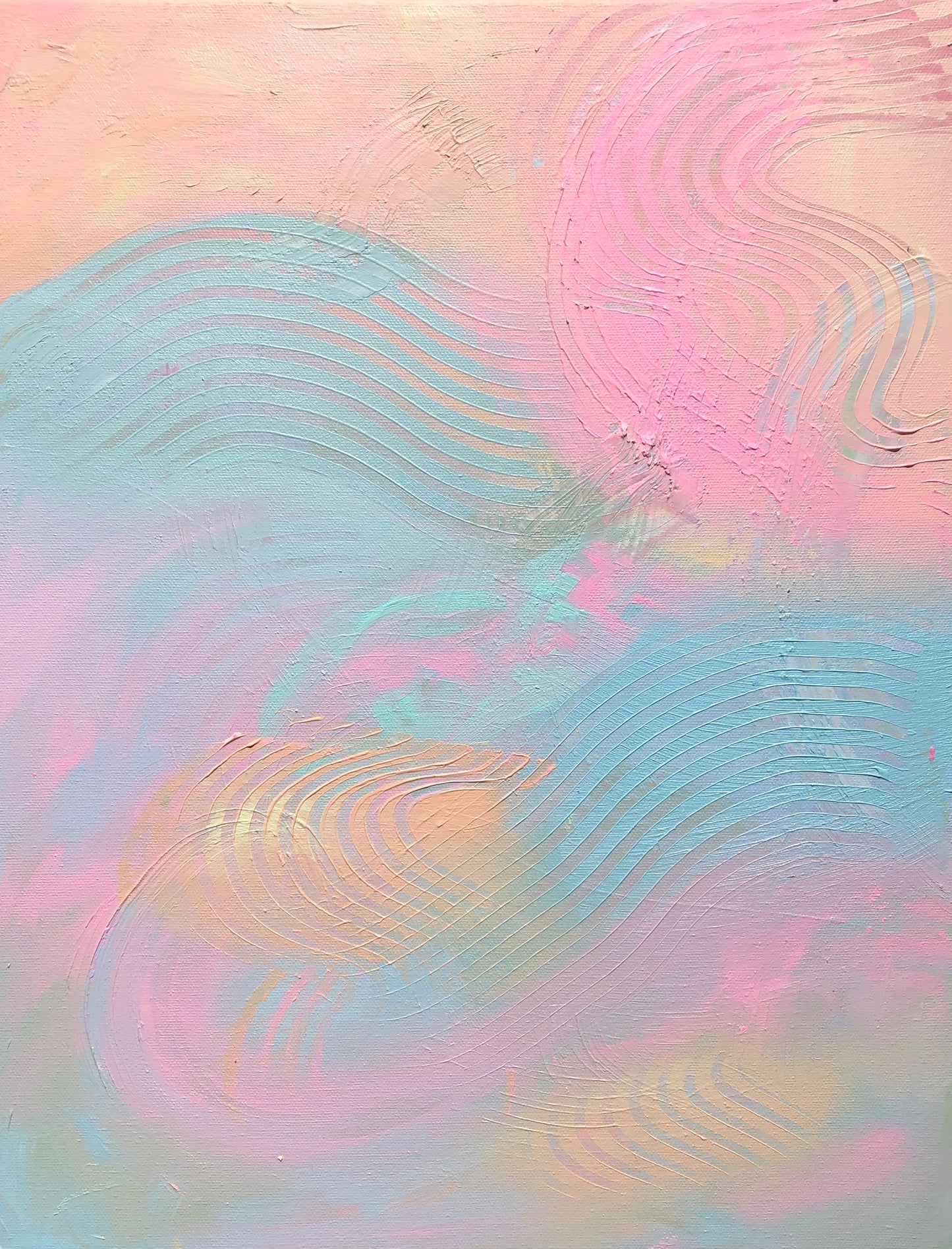 "Sherbert Swirl" Original Painting