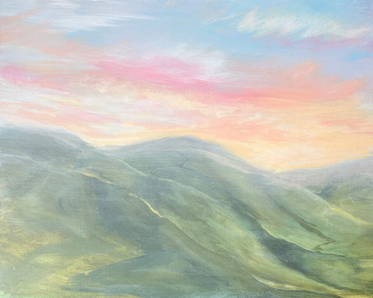 Misty Hill Sunset