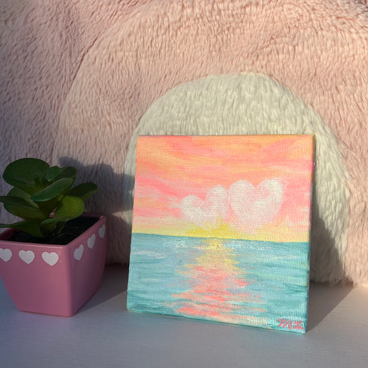 Heart Clouds at Sunset